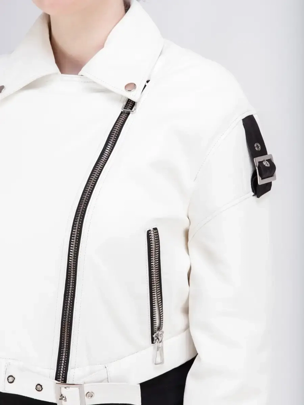 Косуха кожаная куртка женская Турция