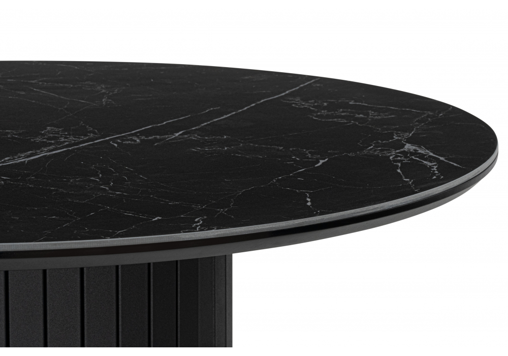 Керамический стол Woodville Гравент 90 черный мрамор shakespeare black, черный