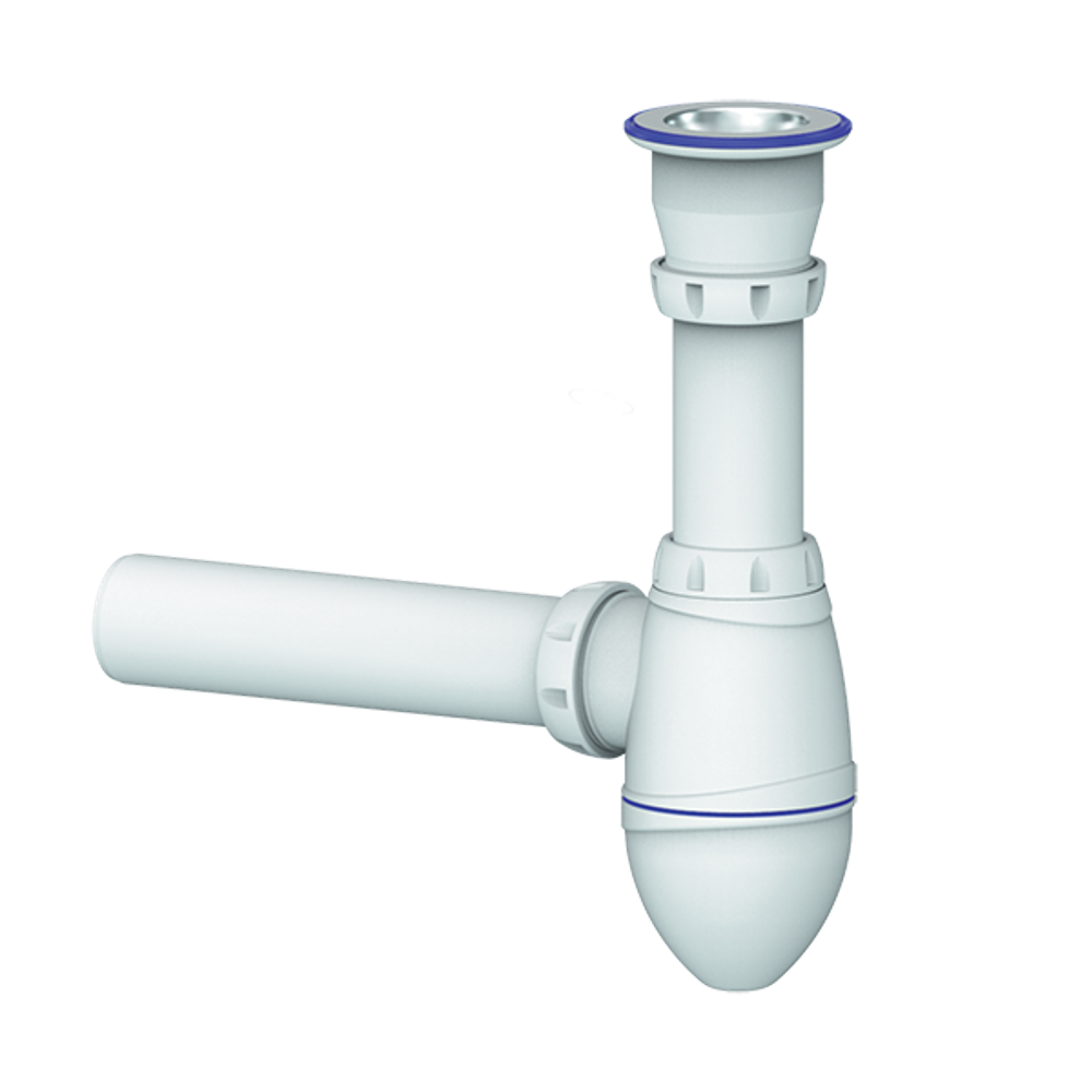 Сифон 1 1/2*40 А210 с трубой 40*40  UNICORN