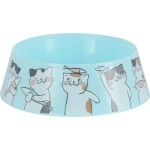 Миска для кошек Мур-мяу 0,3л (голубой) (комплект 30 шт)