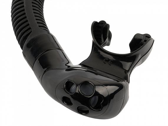 Набор маска+трубка в сумке Sargan Мастер-М черный/черный