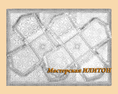 Покровцы белые с серебром из шелка.