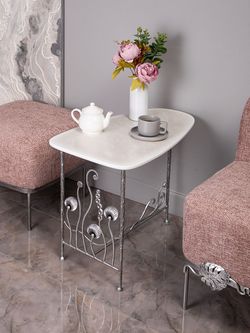 Столик декоративный Блюм - 2 Античное серебро