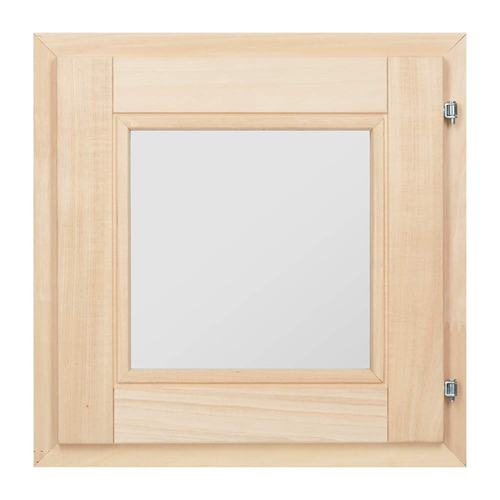 Форточка для бани и сауны Банные штучки, открытие наружу, двойное стекло, 40 х 40 см, липа, 271228