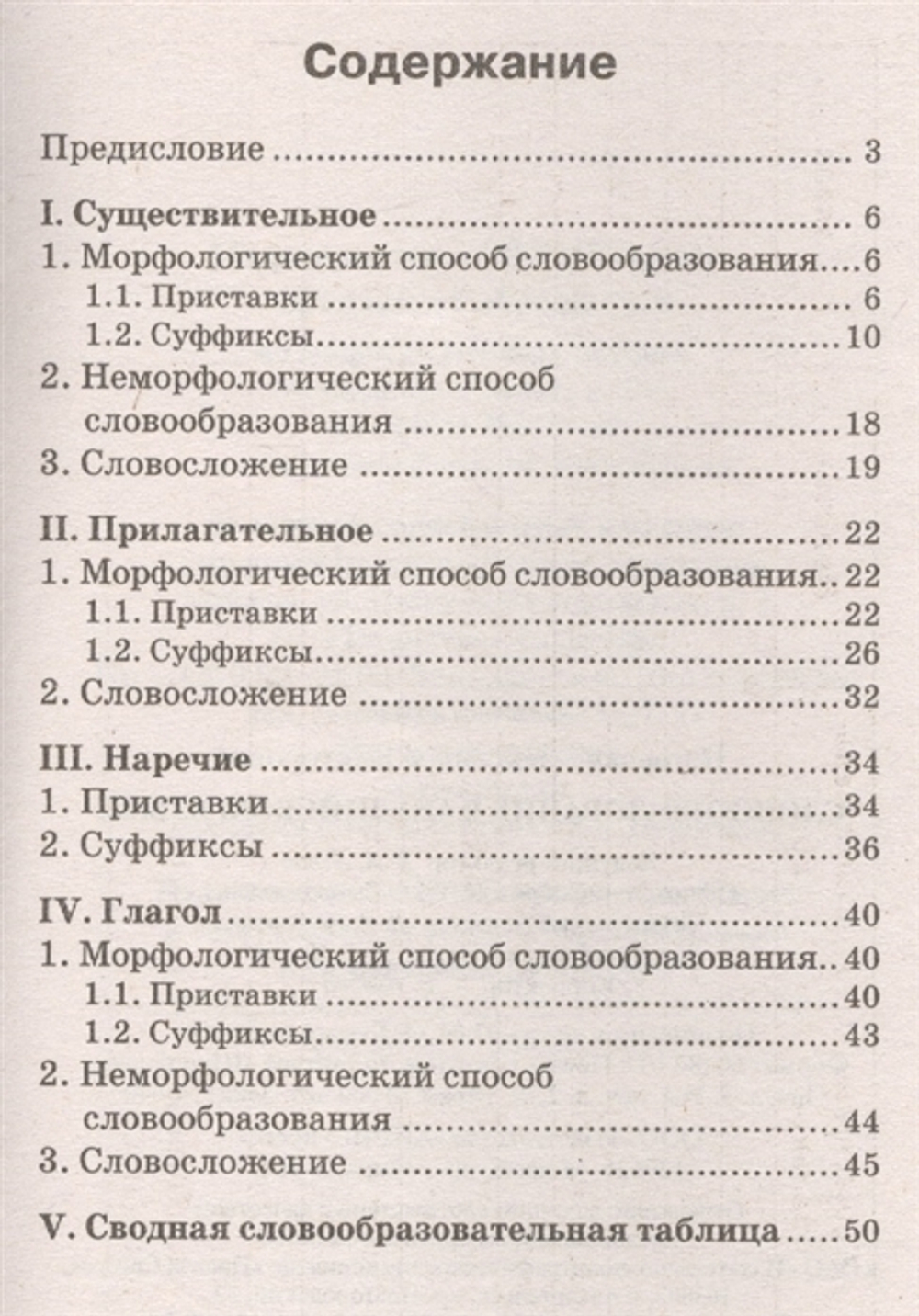 Нагорная. Словообразование. краткий справочник