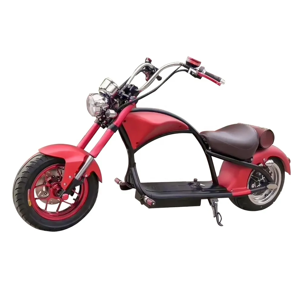 Электроскутер Citycoco Harley Chopper 2000W, 60В 20Ah Белый