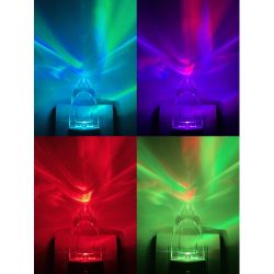 Ночник - светильник светодиодный ЭРА NN-618-LS-W в розетку с датчиком освещенности белый