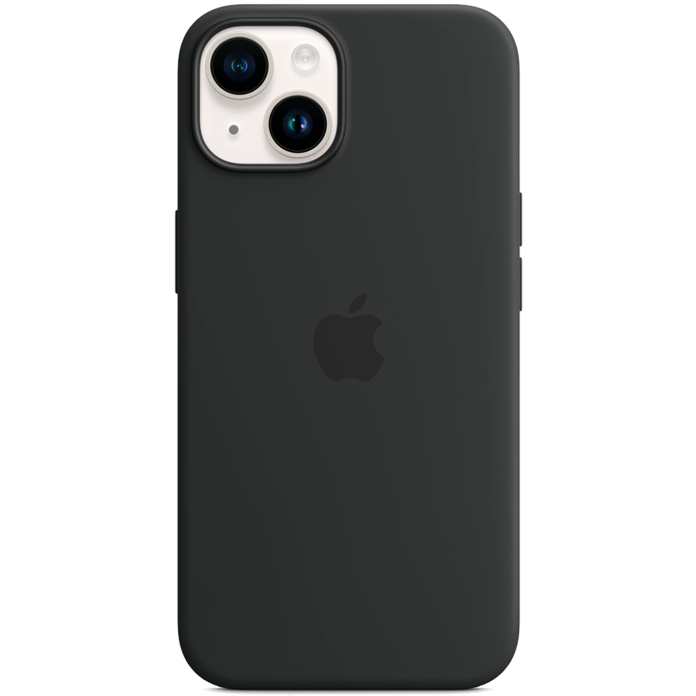 Силиконовый чехол с поддержкой MagSafe Apple Silicone Case для iPhone 14, Midnight (Темная ночь)
