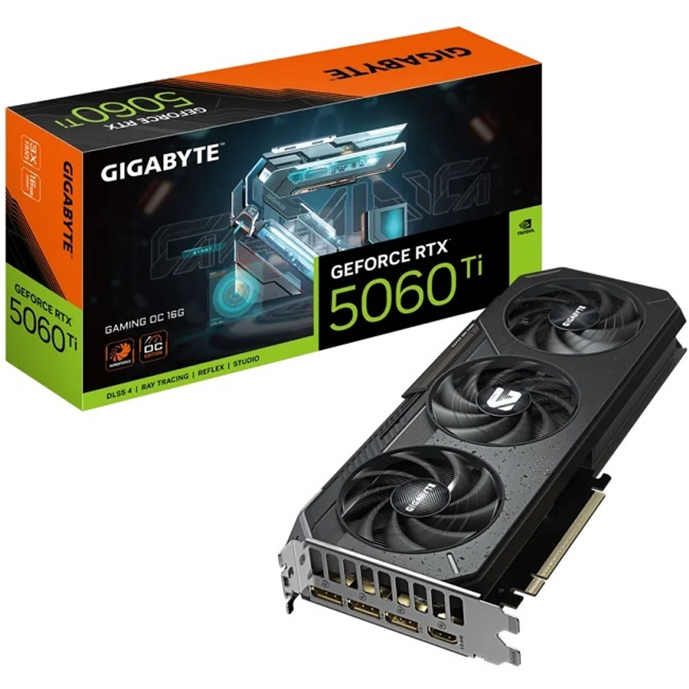 Видеокарта GIGABYTE GeForce RTX 5060 Ti GAMING OC 16GB (GV-N506TGAMING OC-16GD)