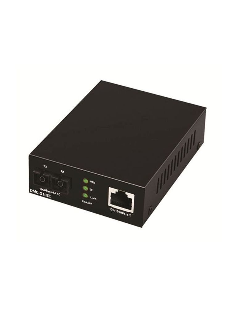 D-Link DMC-G10SC/A1A  Медиаконвертер с 1 портом 100/1000Base-T и 1 портом 1000Base-LX с разъемом SC для одномодового оптического кабеля (до 10 км)