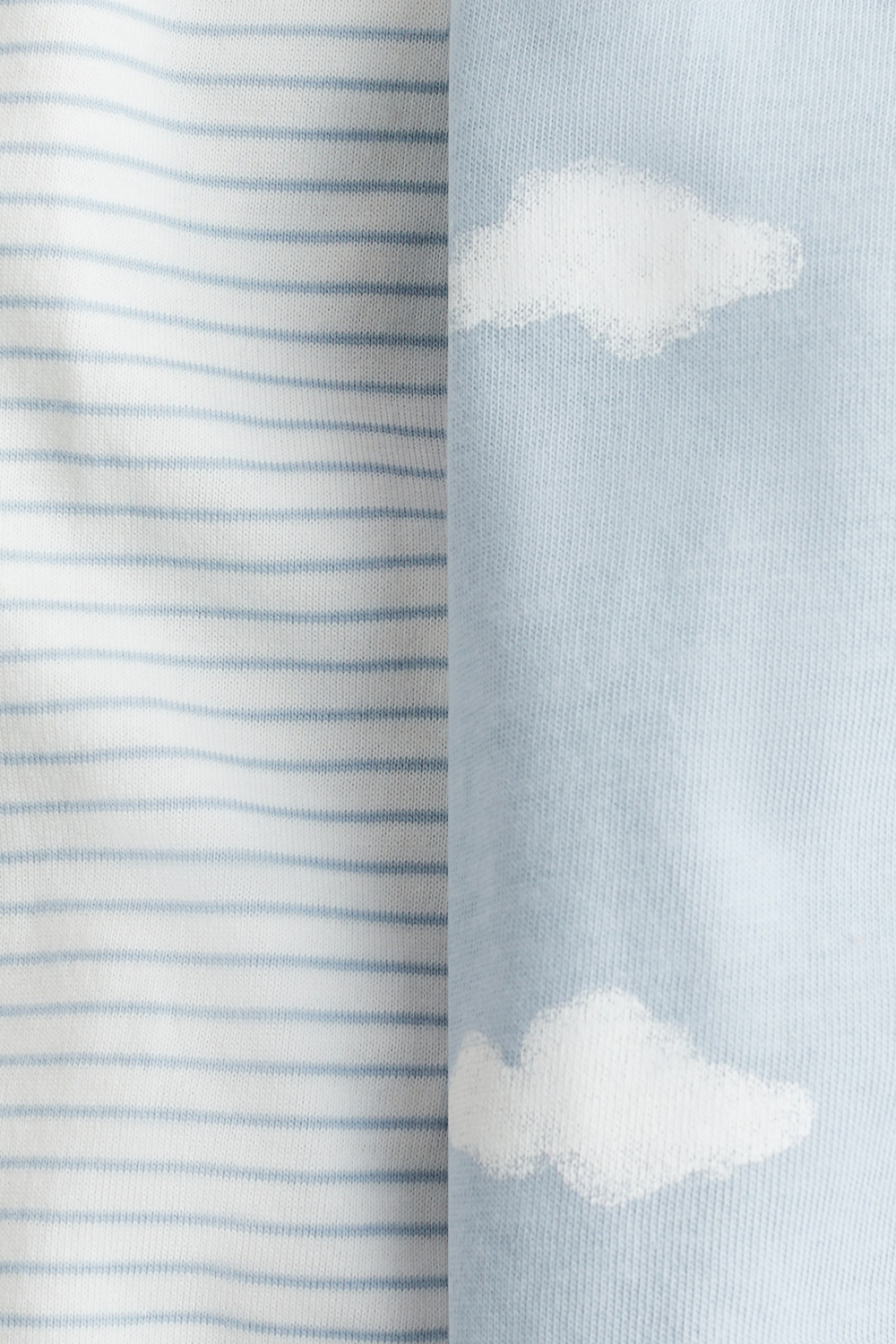 H&M Набор из двух хлопковых пижам с принтом, светло-голубой