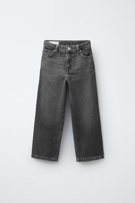 ZARA ДЖИНСЫ RELAXED BAGGY, ТЕМНО-СЕРЫЙ