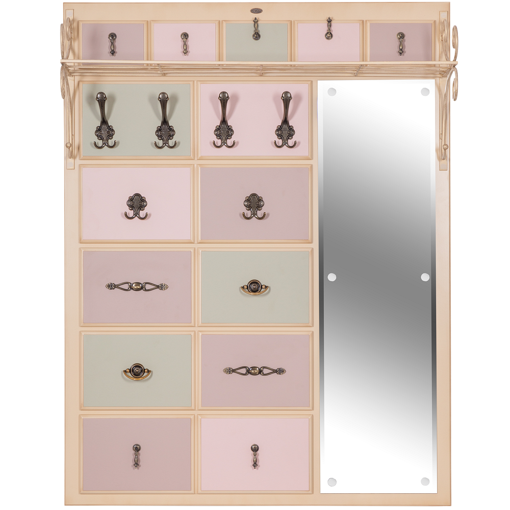 Вешалка настенная Пандора 4 Айвори Акварель