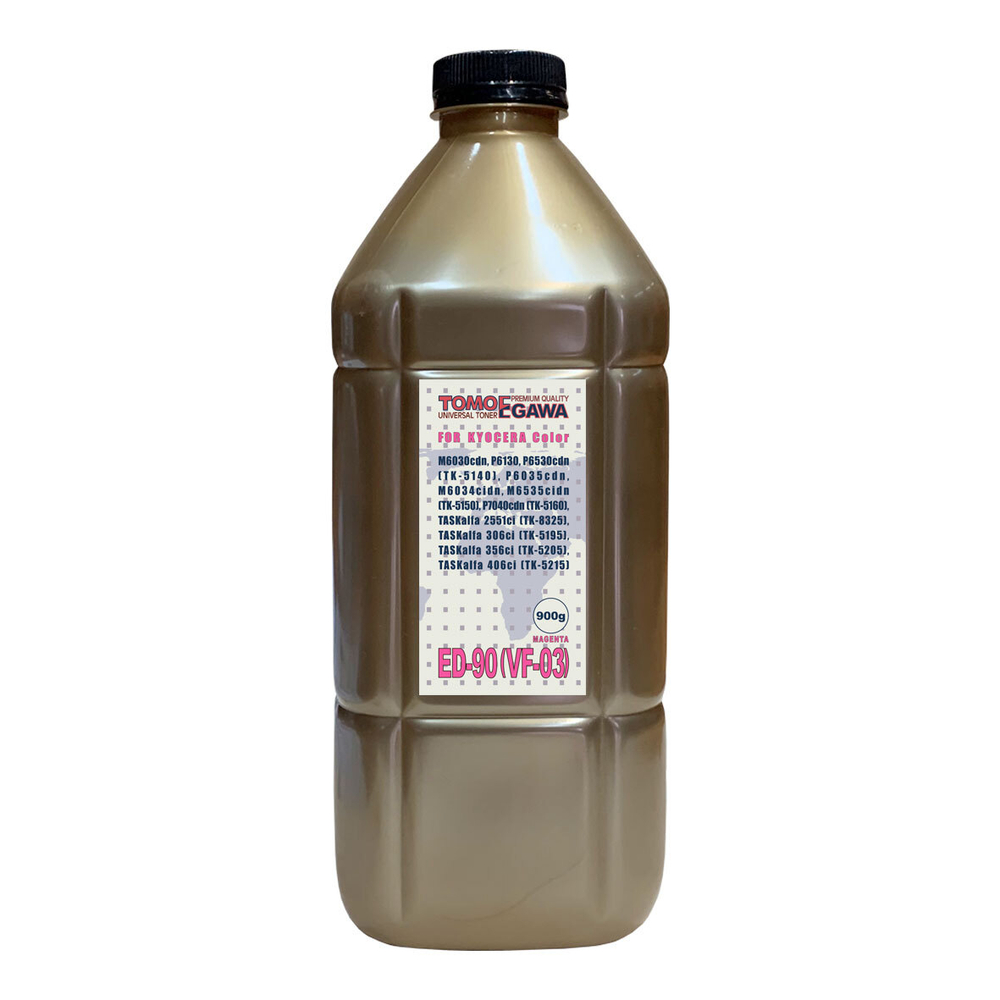 Тонер TOMOEGAWA тип ED-90 (VF-03) для KYOCERA Color Универсальный (900гр) пурпурный