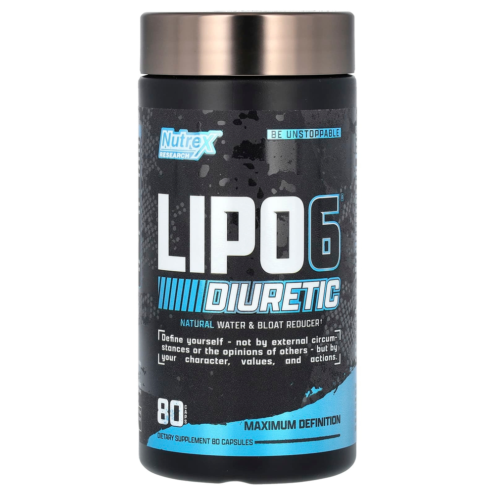Nutrex Research, LIPO-6 Diuretic, диуретик, 80 капсул