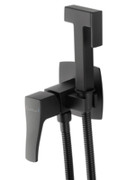 Смеситель с гигиеническим душем встраиваемый WONZON & WOGHAND FLEX, Черный матовый (WW-88829072-MB)