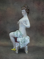 Статуэтка. Фарфор. Обнажённая дама. Rudolstadt. Германия