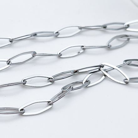 Цепочка, сталь, размер звена 15*6,2 мм, цена за 50 см