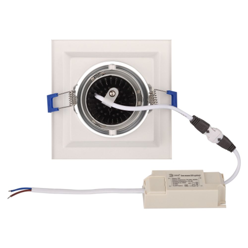 Светильник светодиодный встраиваемый Даунлайт ЭРА SKD-11-36-40K-W09 9Вт 4000К 1080Лм 130х130х100мм 5 лет гарантии