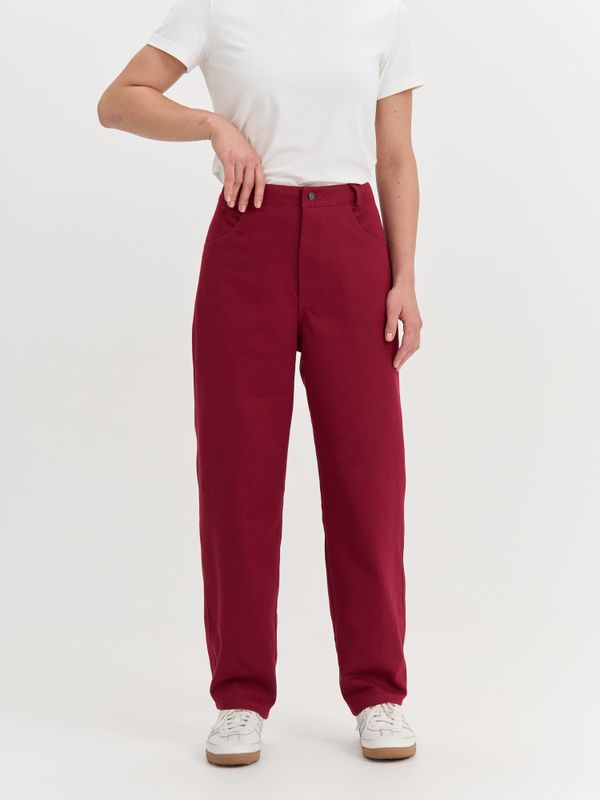 Брюки багги из денима 