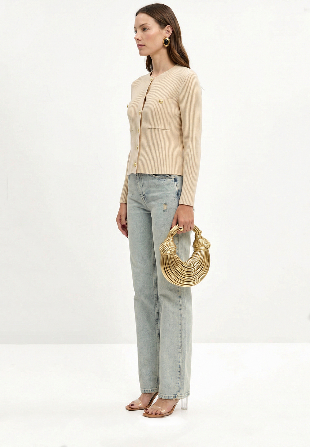 Кардиган с пуговицами