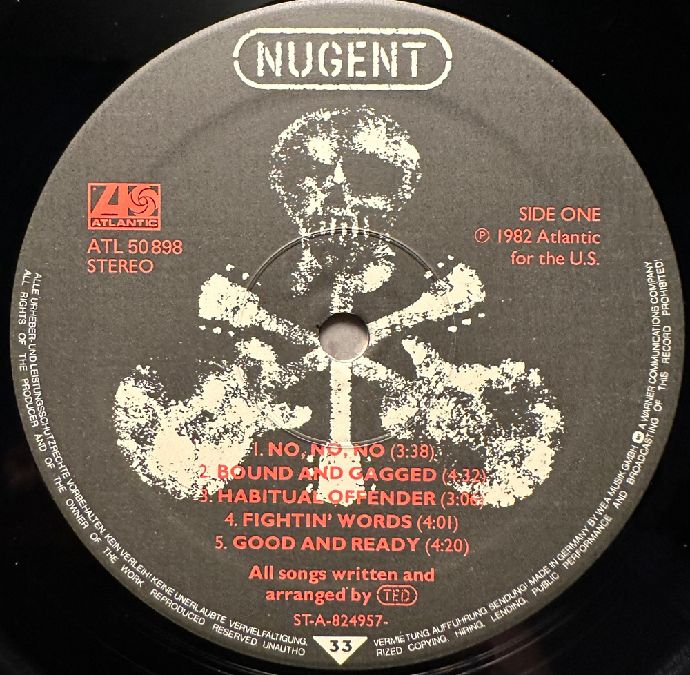 Ted Nugent - Nugent (Германия 1982г.)