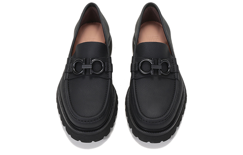 FERRAGAMO GANCINI Loafers Men"s Black