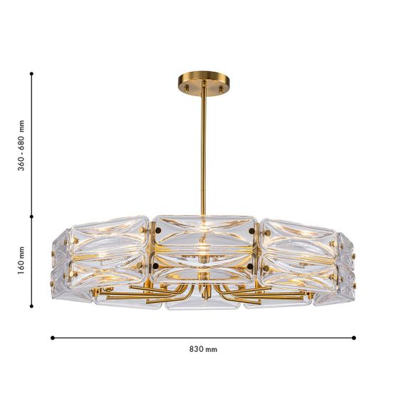 Подвесная люстра Favourite Glacies 4764-10P