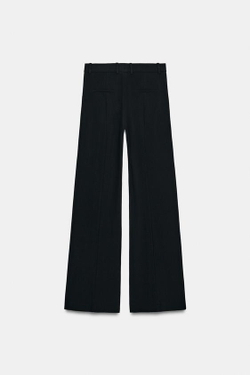 ZARA БРЮКИ WIDE LEG С ВЫСОКОЙ ПОСАДКОЙ — ZW COLLECTION, ЧЕРНЫЙ