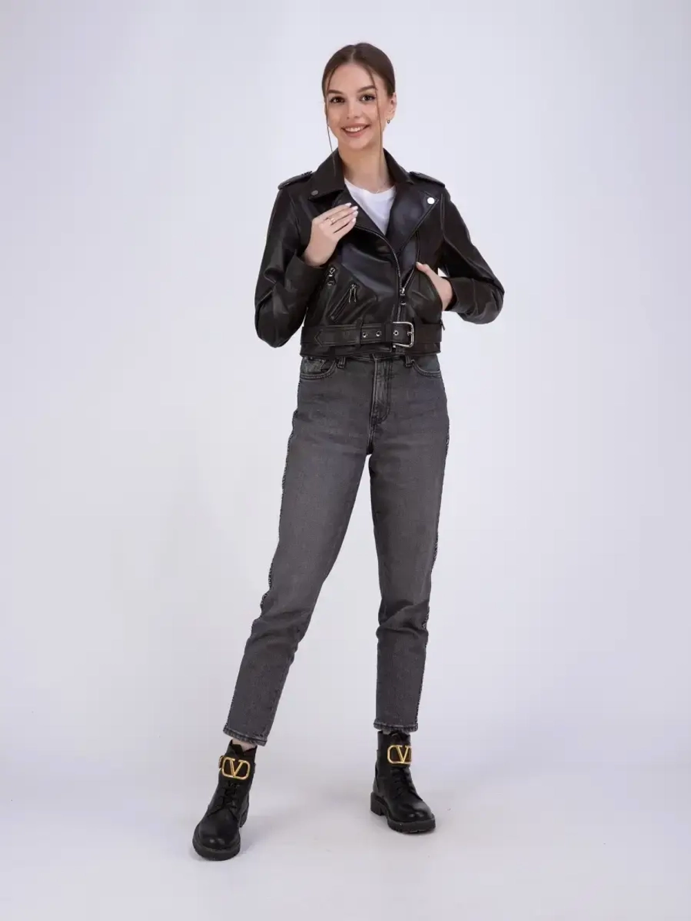 Косуха женская натуральная куртка кожаная Турция