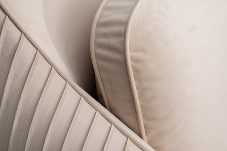 Диван трехместный Garda Decor Palazzo бежевый велюр механизм пума