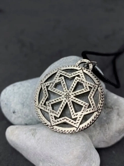 Защитный магический славянский кулон оберег Молвинец сталь