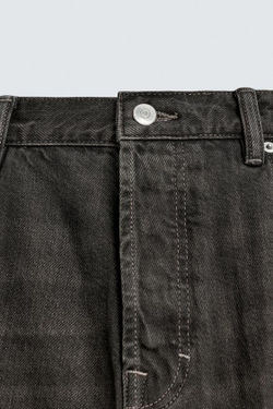 ZARA ДЖИНСЫ STRAIGHT FIT, КОРИЧНЕВЫЙ