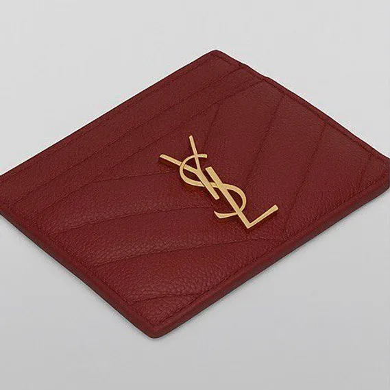 Держатель для карт Saint Laurent CASSANDRE MATELASSÉ GRAIN DE POUDRE