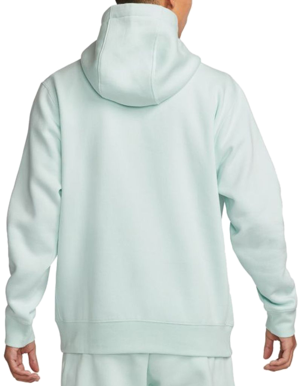 Мужская теннисная кофта Nike Sportswear Club Hoodie PO BB - barley green/barley green/white