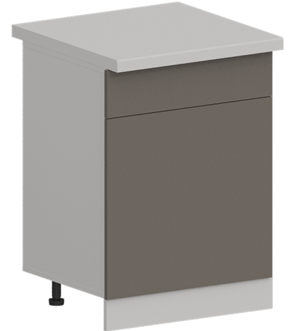 Кухня Модуль ШН1Я 601М Белый / Грей Софт