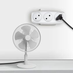 Разветвитель электрический ЭРА SP-3-W на 3 розетки без заземления 16А белый | Тройники