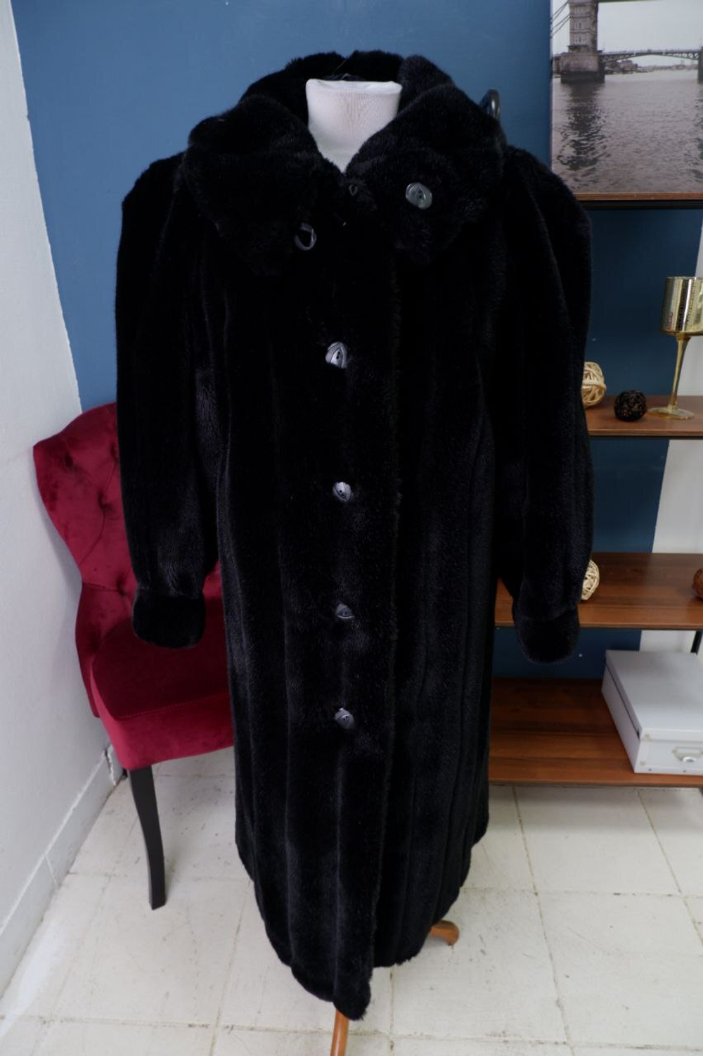 Шуба из искусственного меха 50 размер