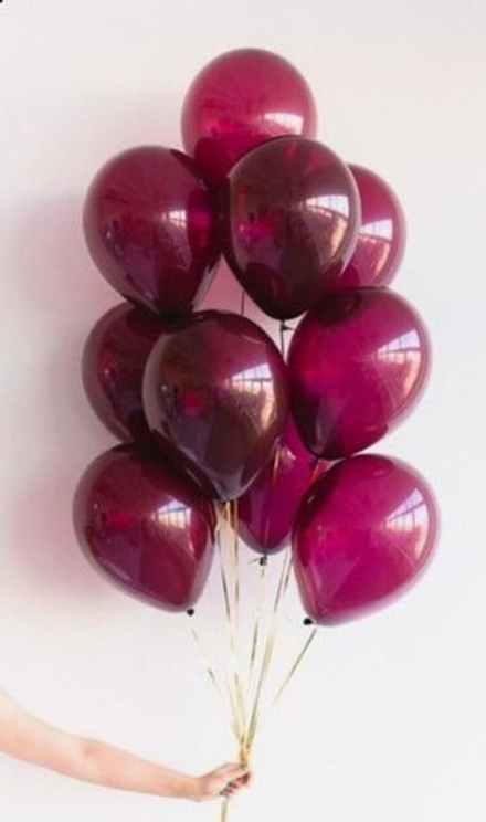 Шары латексные "Бургундия"