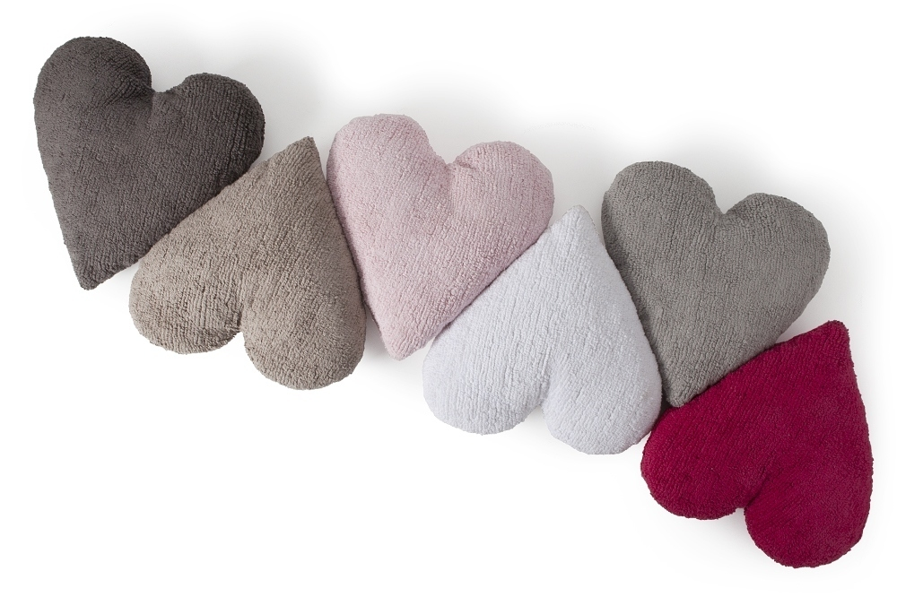 Подушка Lorena Canals Heart Light Grey (50 x 45 см)