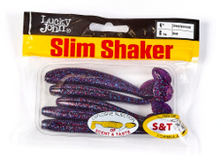 Мягкая съедобная приманка LJ Pro Series Slim Shaker 4in (100 мм), цвет S63, 6 шт