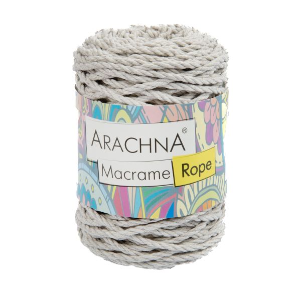 Пряжа Arachna Macrame Rope / уп.3 мот. по 120г, 54м, 003 лен