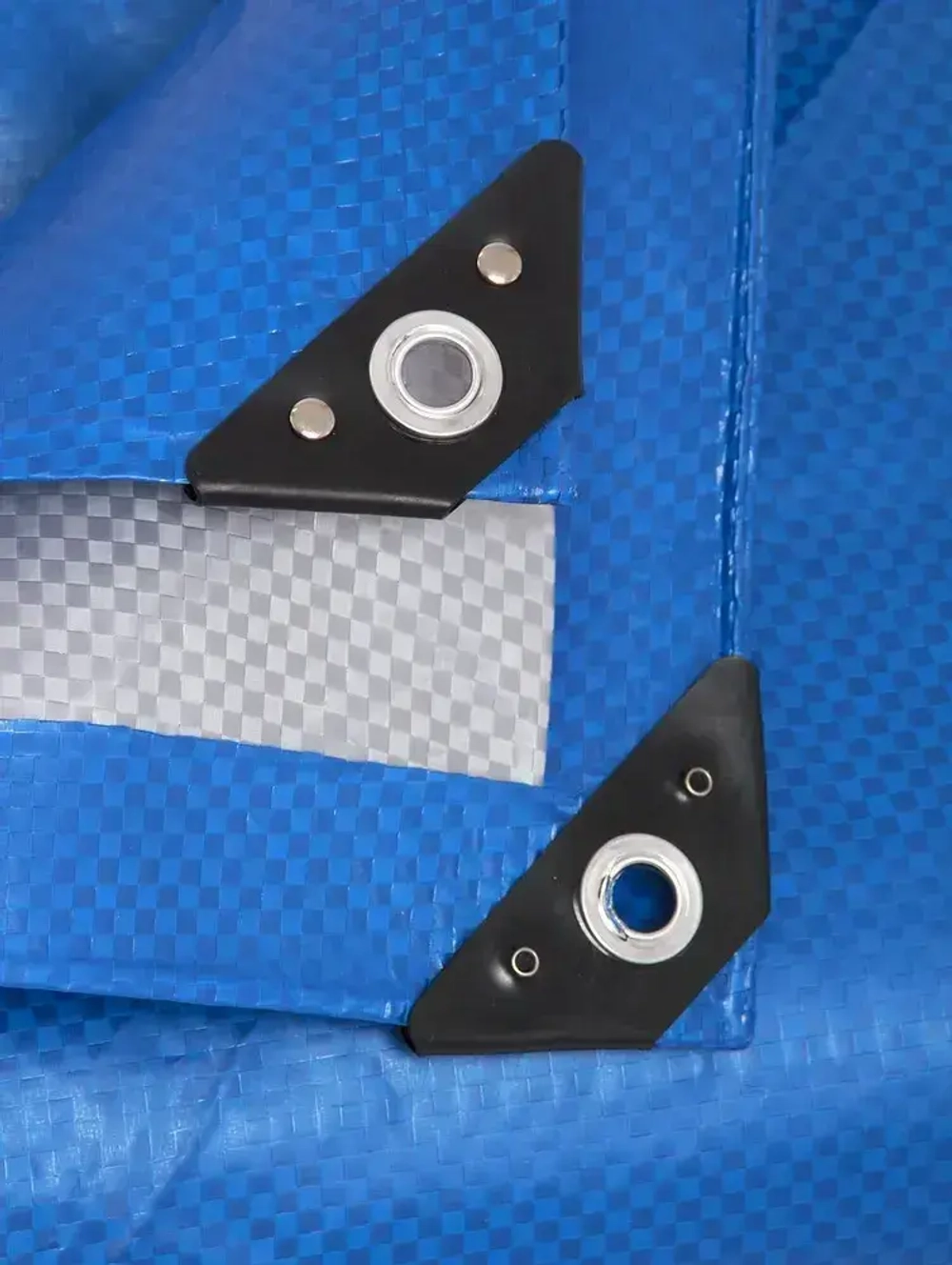 Тент укрывной усиленный 4х6м., 180г/м2 с люверсами, полог универсальный (туристический, строительный, садовый) Миротент, Россия