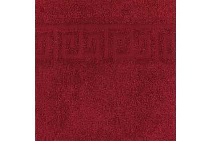 Полотенце махровое ADT с жакк. бордюром "греческий" 70х140 (430г/м.кв.) красное