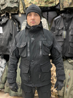 Костюм Горка 7 демисезонный "Черный" ткань Финляндия, Пилигрим