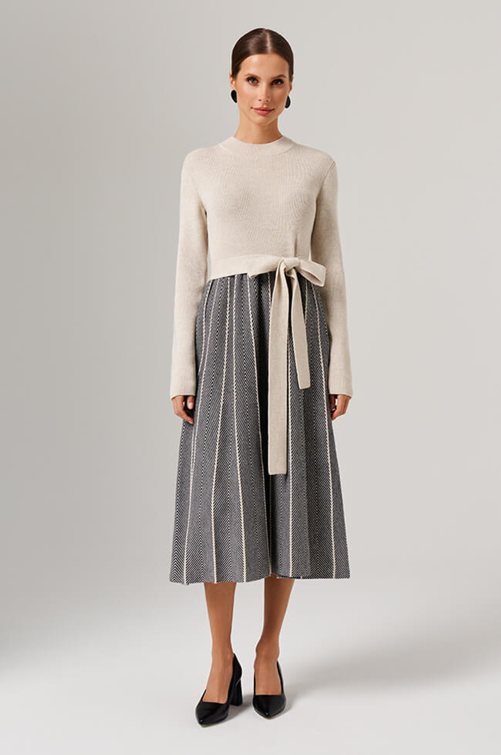 51625 Платье женское (кремовый меланж)