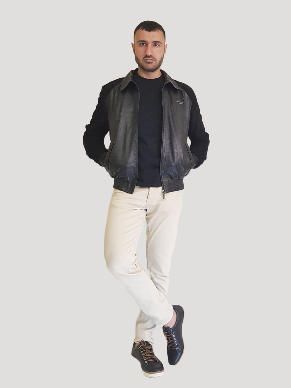 Кожаная куртка из крокодила