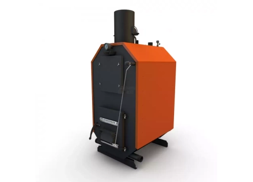 Твердотопливный котел КОД-40 с вертикальной дымовой трубой (Flames) 45 кВт