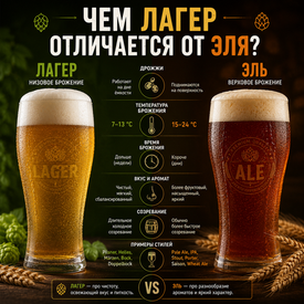 Чем лагер отличается от эля