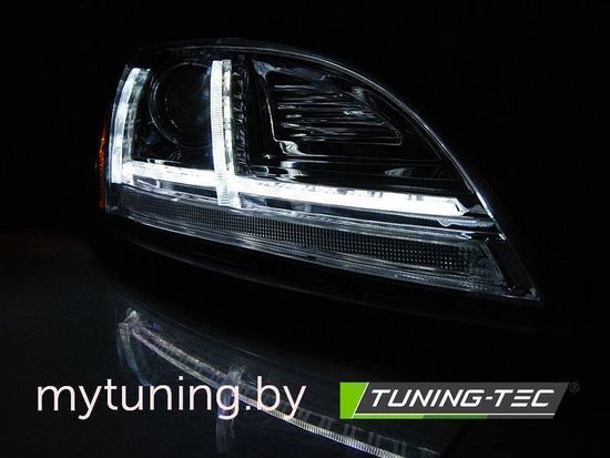 Передние фары для Audi TT 8J (10-14) хромированные динамические под штатный ксенон с AFS